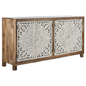 Buffet Home ESPRIT Blanc Naturel Bois de manguier 180 x 40 x 90 cm