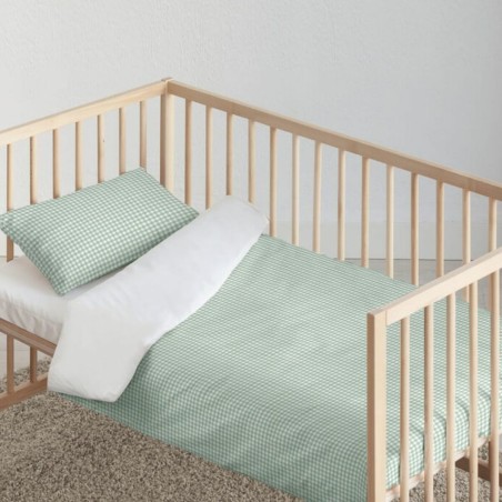 Housse de Couette Kids&Cotton Vichy Menthe 100 x 120 cm