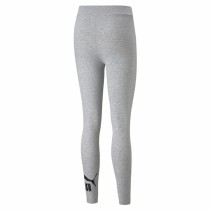 Leggings de Sport pour Femmes Puma Essentials Logo Gris clair