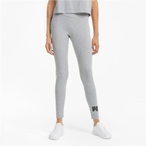 Leggings de Sport pour Femmes Puma Essentials Logo Gris clair