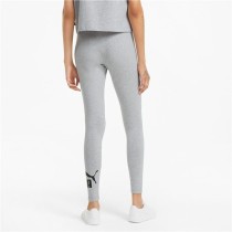 Leggings de Sport pour Femmes Puma Essentials Logo Gris clair