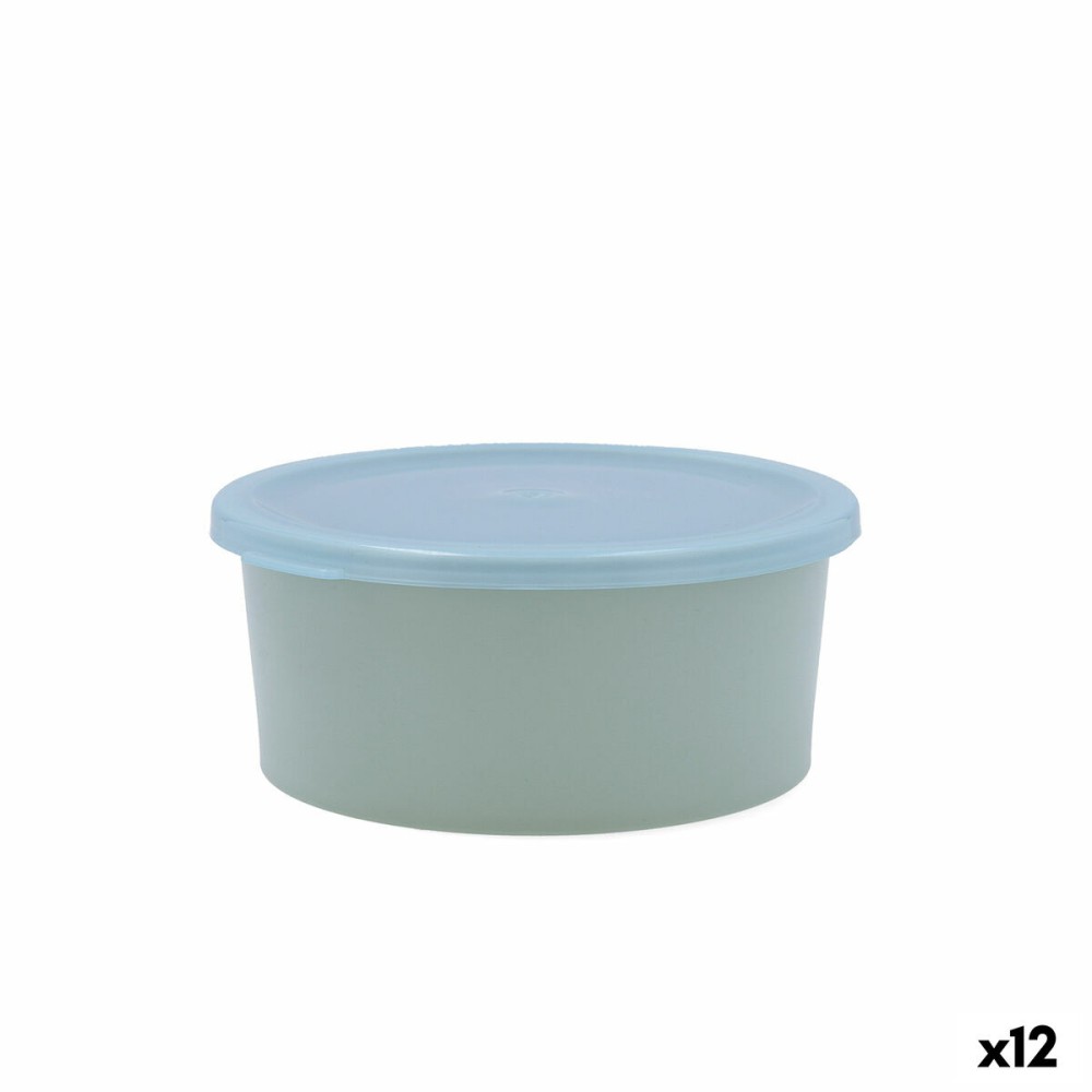 Panier-repas rond avec couvercle Quid Inspira 760 ml Vert Plastique (12 Unités)