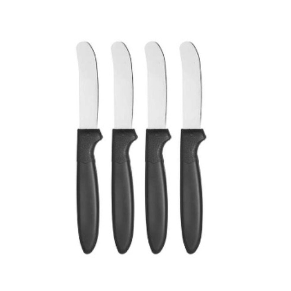 Knife Set Kinvara CN-KT172244E Black Silver Stainless steel Plastic 17 cm (12 Units)