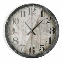 Horloge Murale Versa Map World Bois MDF (6,5 x 76,5 x 76,5 cm)