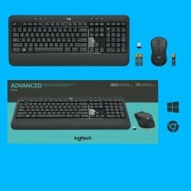 Tastatur mit Maus Logitech 920-008685 Schwarz Qwerty US