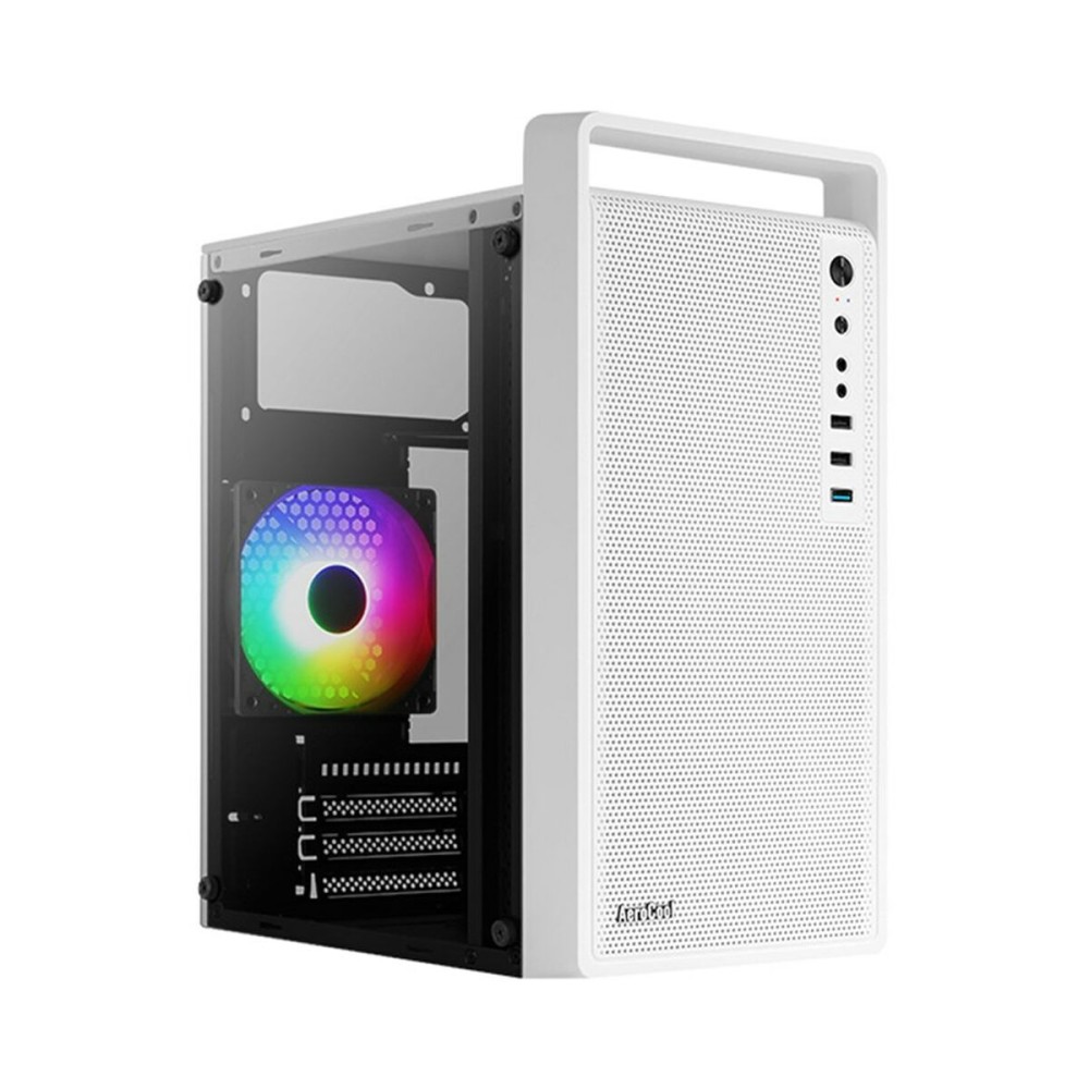 ATX Semi-Tower Gehäuse Aerocool PGS CS-109-G-WT-v1 FRGB Weiß