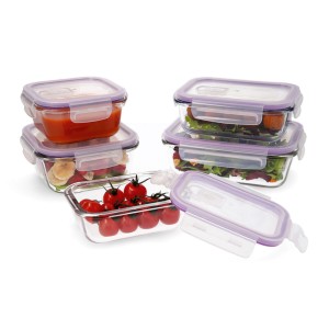 5 Lunchbox-Set Quid Frost Durchsichtig Glas (5 Stück)