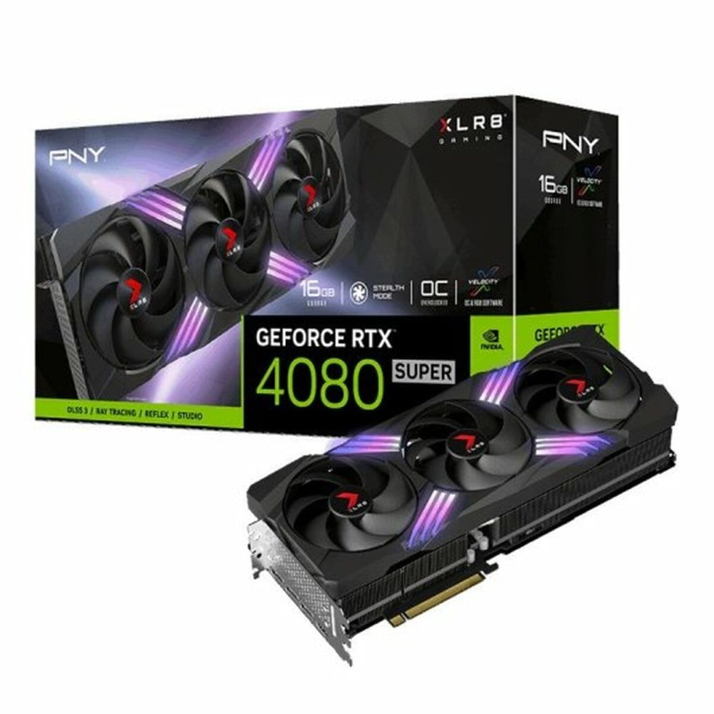 Carte Graphique PNY GeForce RTX 4080 SUPER XLR8 Gaming VERTO EPIC-X RGB 16 GB GDDR6