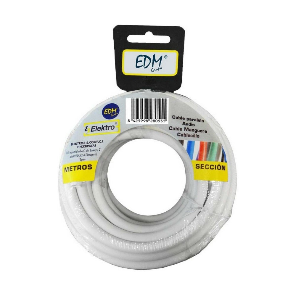 Câble EDM 28210 Blanc 50 m