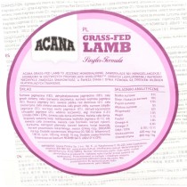 Fodder Acana Grass-Fed Lamb Lamb 2 Kg