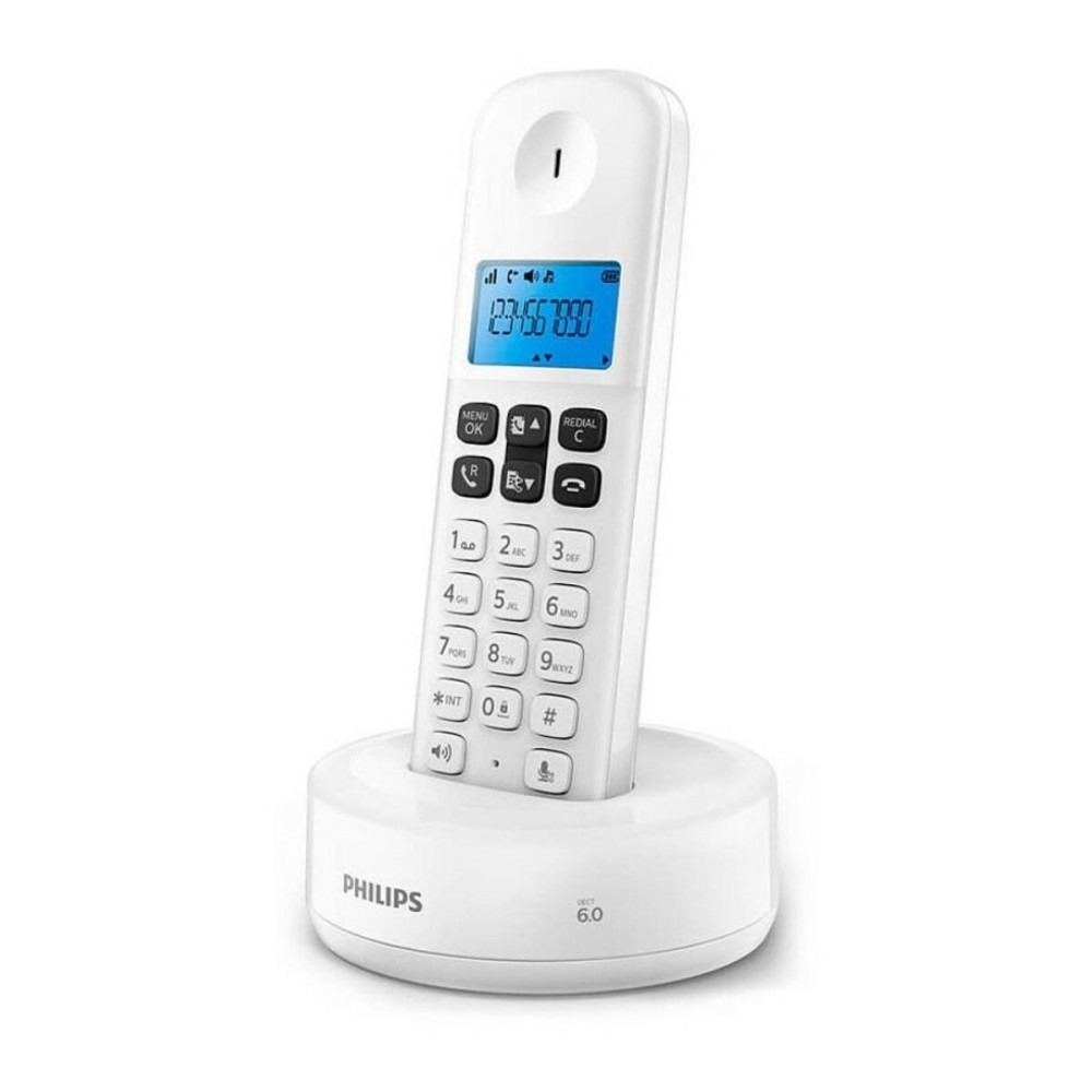 Kabelloses Telefon Philips D1611W/34 Weiß 1,6"