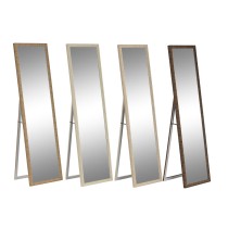 Free standing mirror Home ESPRIT Brown Beige Grey Natural Crystal polystyrene 45 X 40 X 166 cm (4 Units)