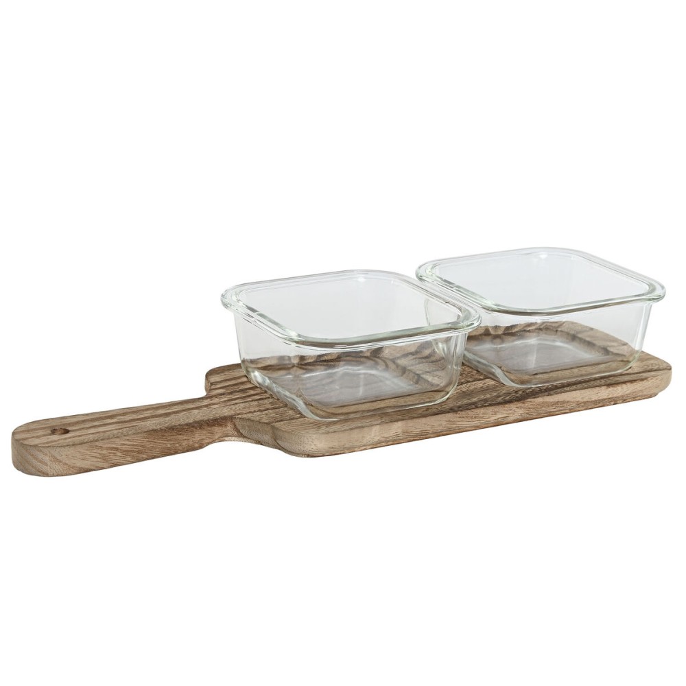 Tablett für Snacks Home ESPRIT natürlich 320 ml 36 x 11 x 6 cm