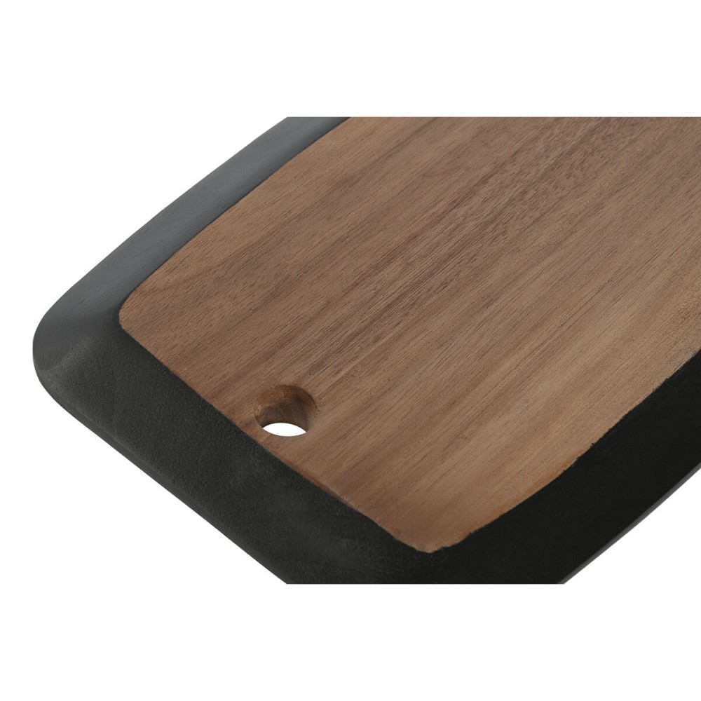 Cutting board Home ESPRIT Black Natural Acacia Board 30 x 20 x 1,8 cm