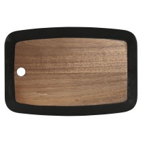 Cutting board Home ESPRIT Black Natural Acacia Board 30 x 20 x 1,8 cm