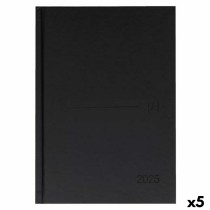 Agenda Oxford CLASSIC Noir A5 15 x 21 cm 2025 (5 Unités)