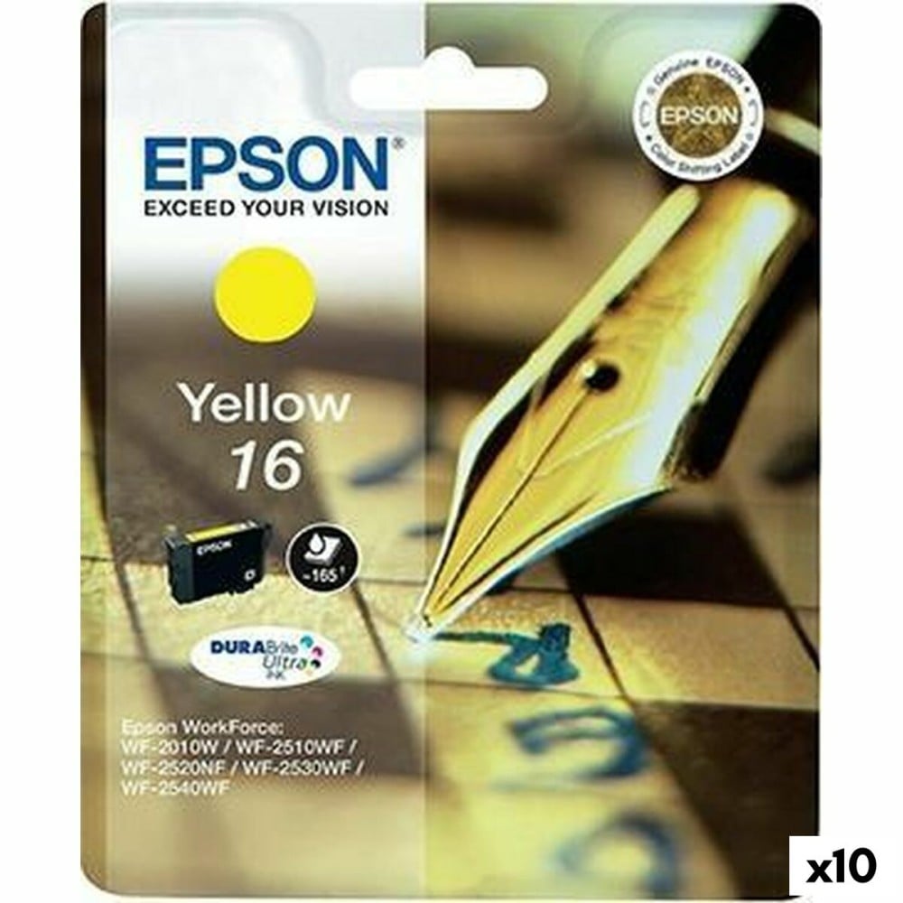 Original Ink Cartridge Epson DURABRITE ULTRA INK -Nº 16 Yellow (10 Units)