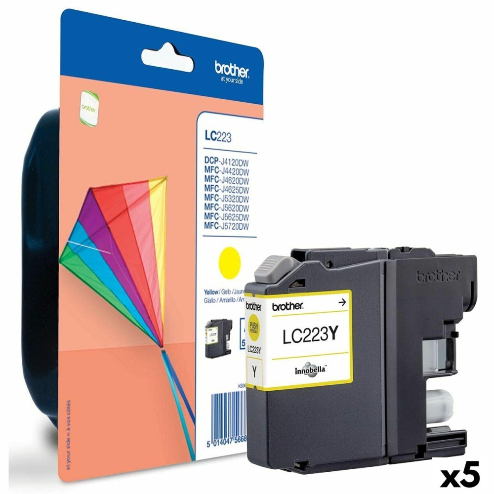 Original Ink Cartridge Brother MFC-J4420DW J4620DW Yellow (5 Units)