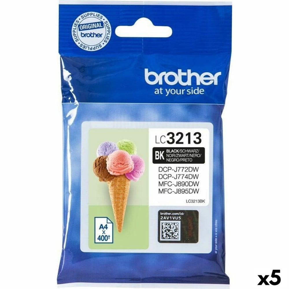 Original Ink Cartridge Brother MFCJ890DW, MFCJ895DW Black (5 Units)