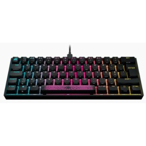 Tastatur Corsair K55 RGB Schwarz Qwerty Spanisch