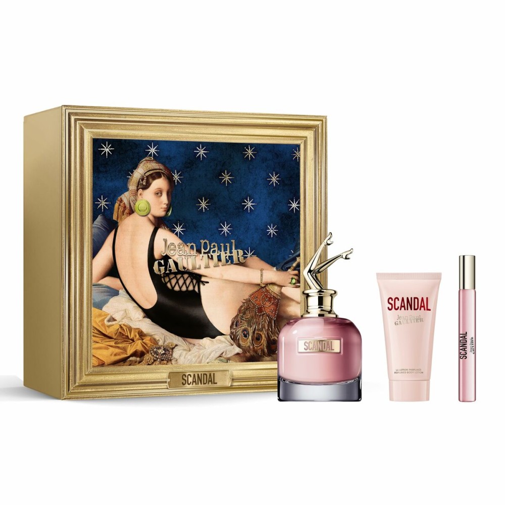 Women's Perfume Set Jean Paul Gaultier Scandal EDP 3 Pieces