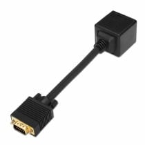 VGA to Double VGA Adapter Aisens A113-0080 Black