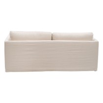 3-Seater Sofa Beige Viscose 224 x 100 x 94 cm