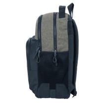 School Bag Kappa Dark navy Grey Navy Blue 32 x 42 x 15 cm