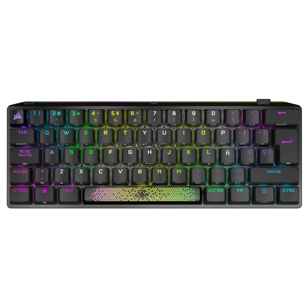 Clavier pour jeu Corsair K70 Pro Mini Espagnol Qwerty Noir