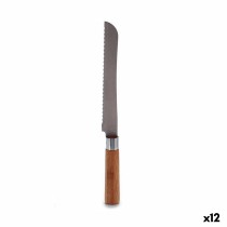 Wellenschliffmesser 2,8 x 2,5 x 32 cm Edelstahl Bambus (12 Stück)