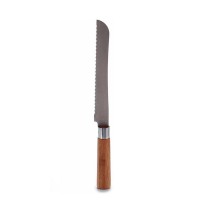 Serrated Knife Kinvara KT116042B Bamboo Stainless steel 2,8 x 2,5 x 32 cm (12 Units)