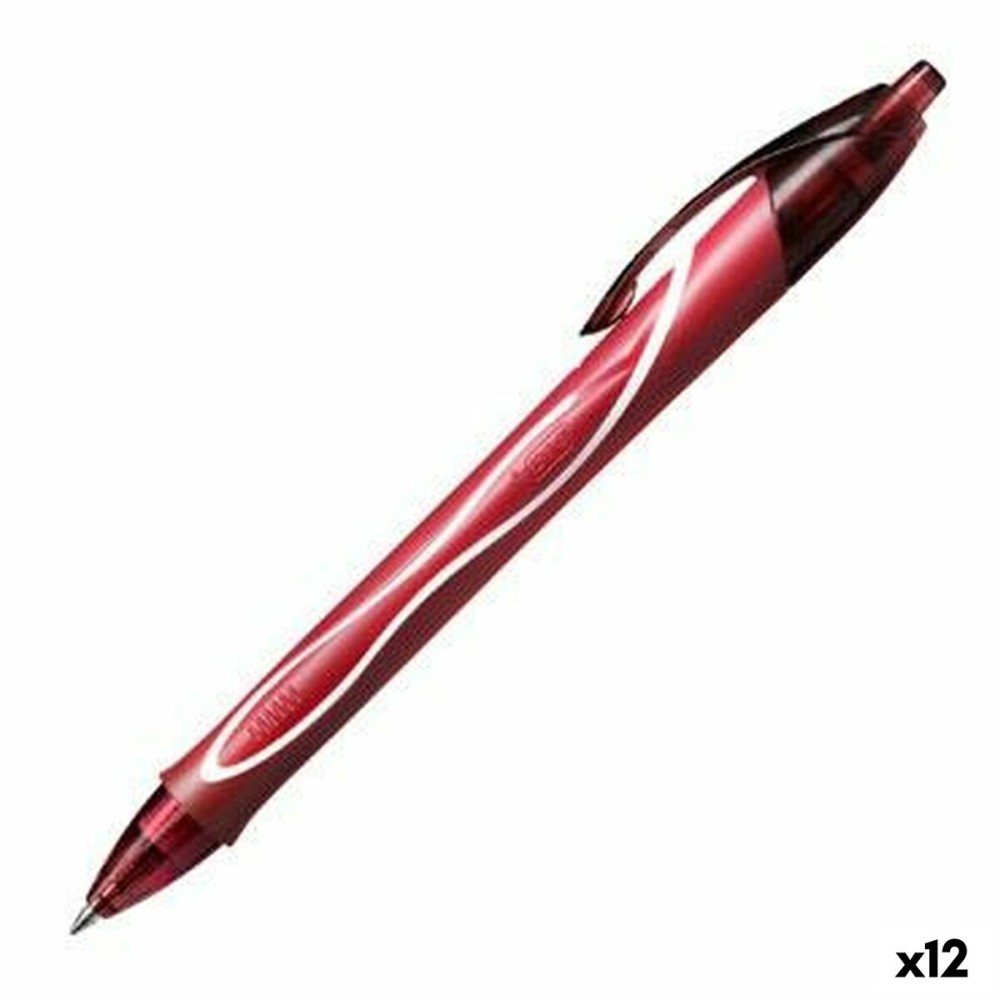 Gel-Stift Bic Gel-ocity Quick Dry Rot 0,3 mm (12 Stück)