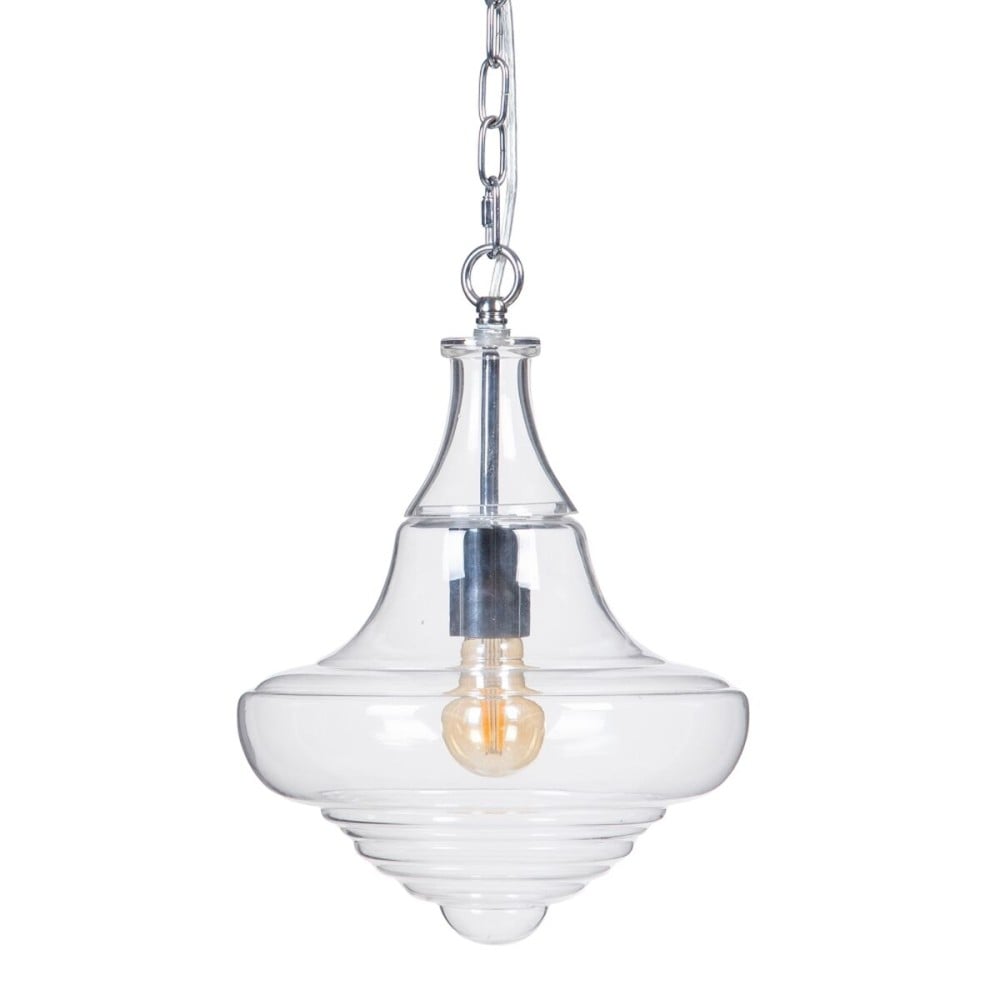 Deckenlampe 28 x 28 x 33 cm Kristall Metall Silber