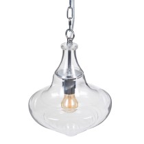 Deckenlampe 28 x 28 x 33 cm Kristall Metall Silber