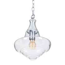 Deckenlampe 28 x 28 x 33 cm Kristall Metall Silber