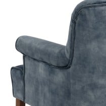 Armchair 77 x 64 x 88 cm Synthetic Fabric Wood Light Blue