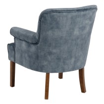 Armchair 77 x 64 x 88 cm Synthetic Fabric Wood Light Blue