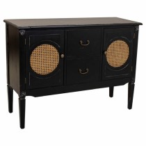 Sideboard Alexandra House Living Black Rattan Fir wood 40 x 78 x 106 cm