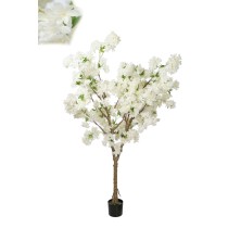 Decorative Flowers Romimex White 130 x 190 x 130 cm Cherry blossom