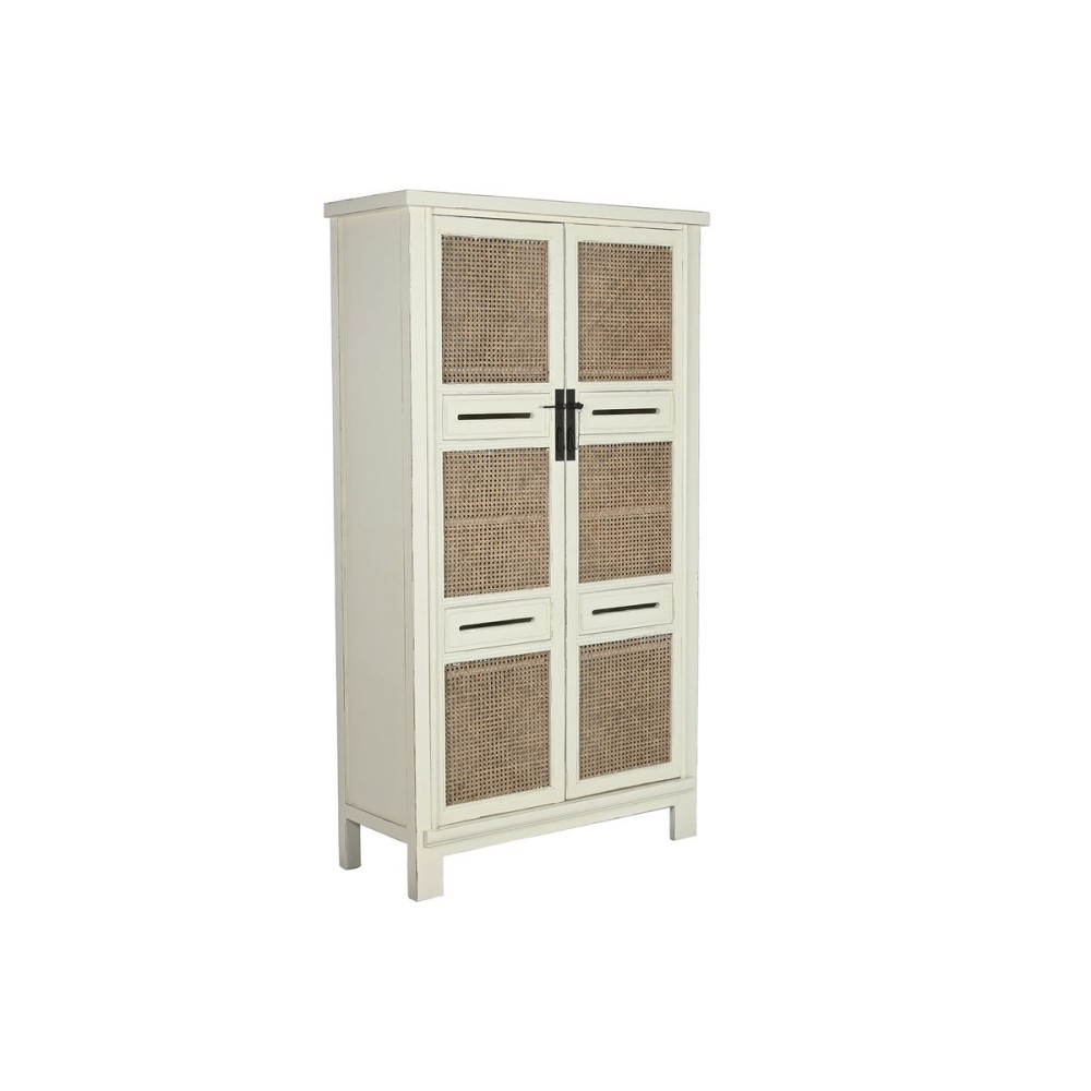 Cupboard Home ESPRIT White Natural 105 x 42 x 188 cm