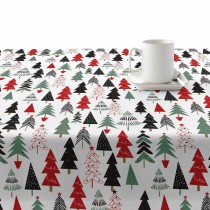 Stain-proof resined tablecloth Belum Laponia White Black Red Green 250 x 150 cm