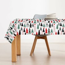 Stain-proof resined tablecloth Belum Laponia White Black Red Green 250 x 150 cm