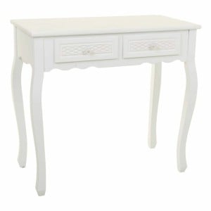 Hall Table with Drawers Alexandra House Living White Cream Metal Pine MDF Wood 40 x 76 x 135 cm