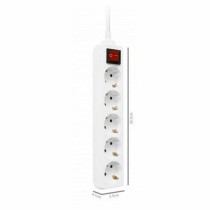 Multiprise 5 Prises avec Interrupteur Ewent EW3916 Schuko (1,5 m)