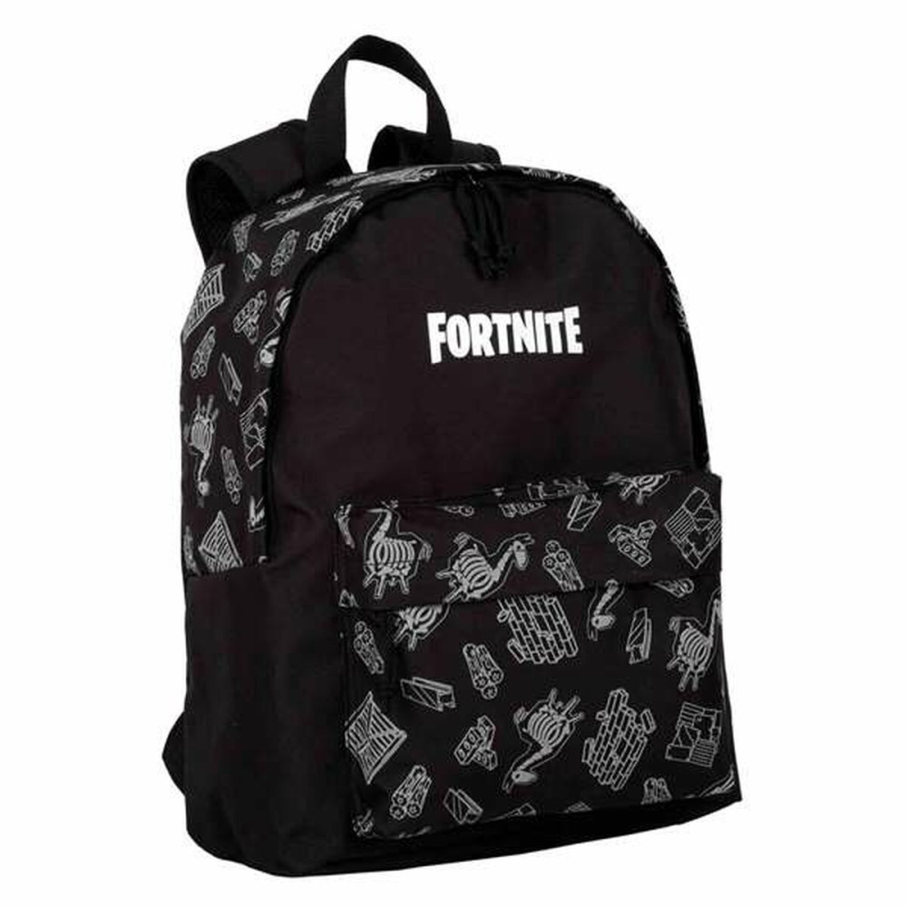 Schulrucksack Fortnite Dark black Schwarz 41 x 31 x 13,5 cm Reflektierend