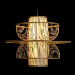 Ceiling Light DKD Home Decor Bamboo (65 x 65 x 50 cm)