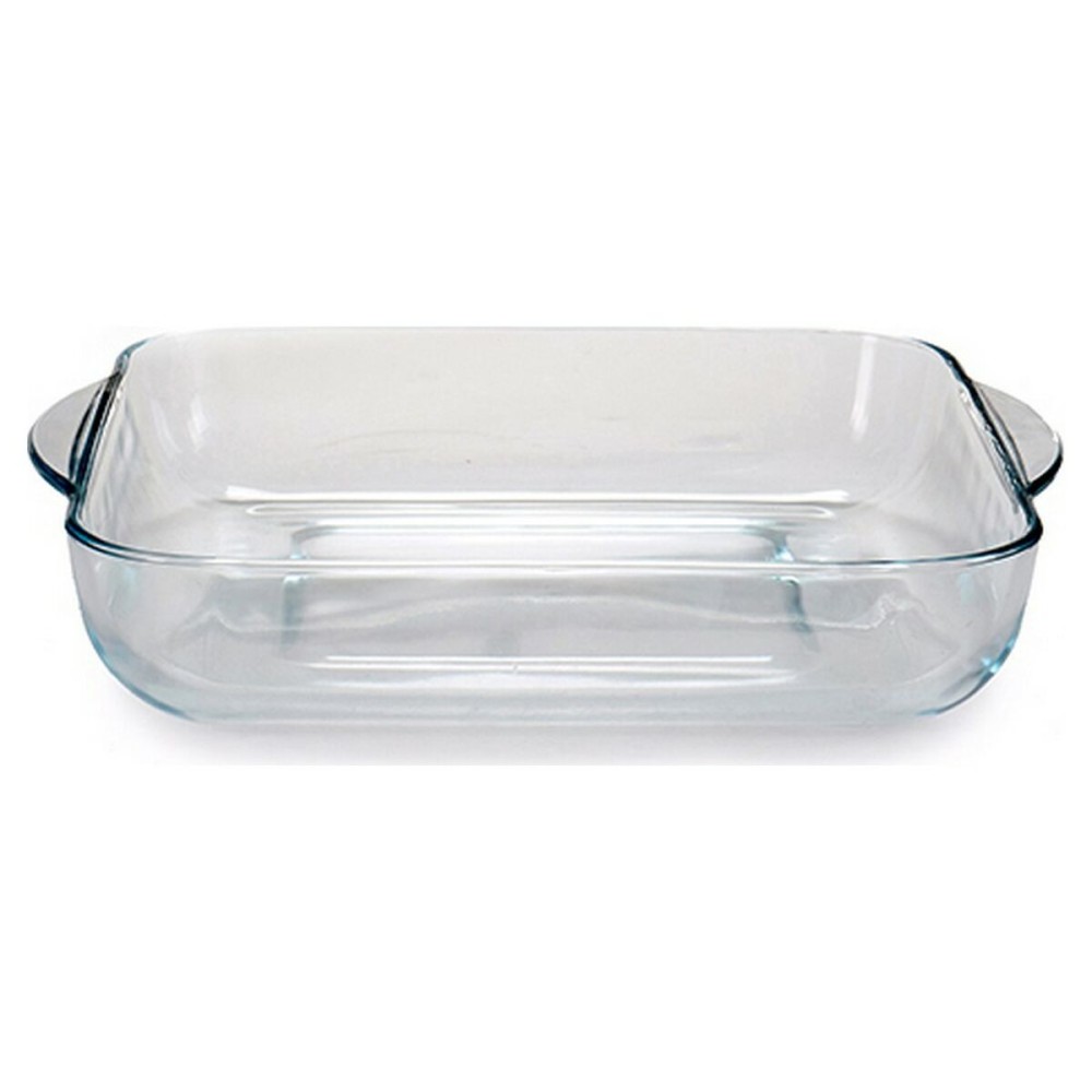 Set of Oven Dishes 1690037 Transparent Crystal 1 L (2 Units)