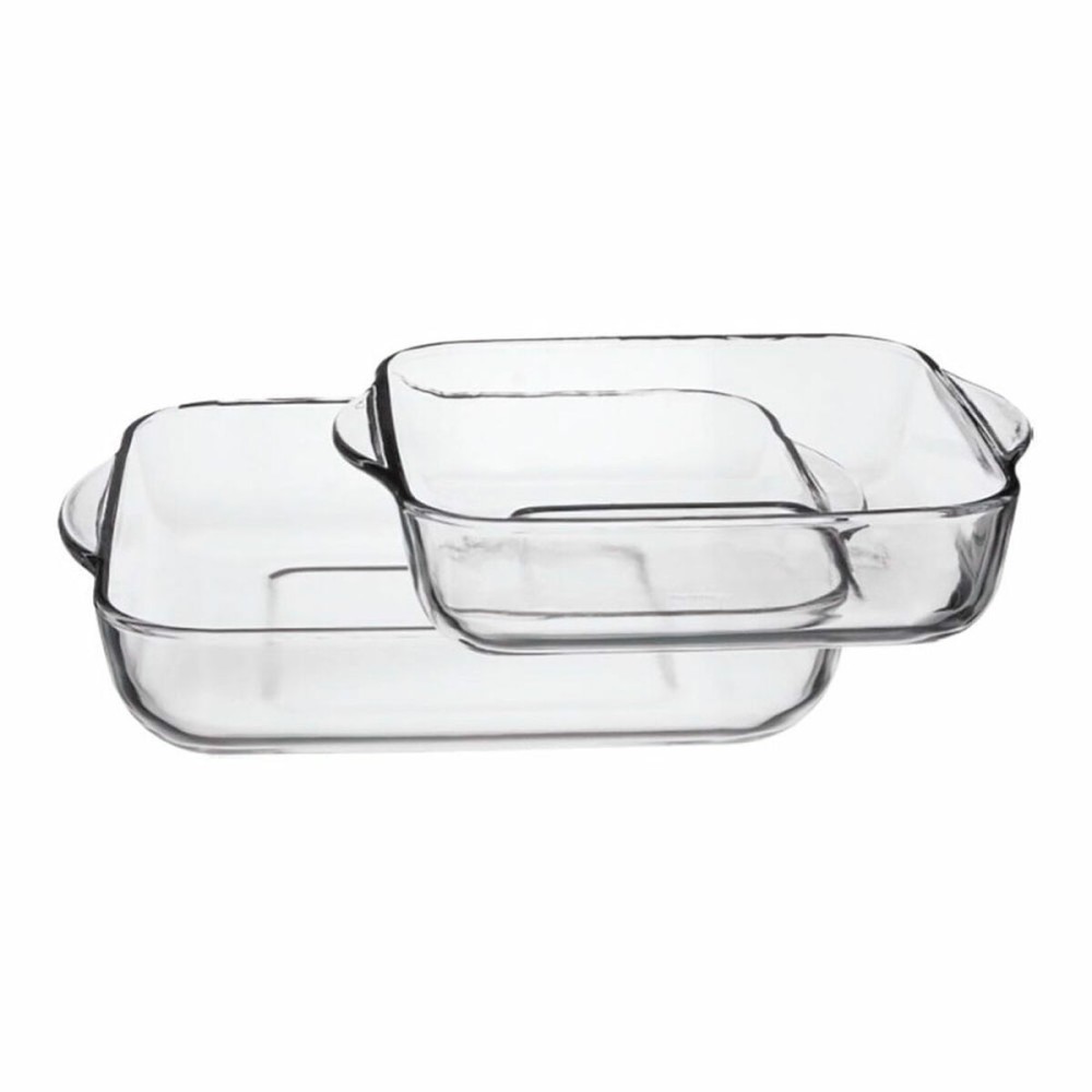 Set of Oven Dishes Pasabahce 1690037 Transparent Crystal 1 L (2 Pieces)