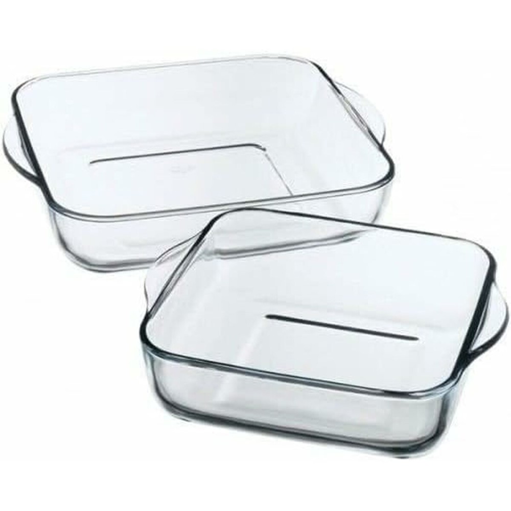 Set of Oven Dishes Pasabahce 1690037 Transparent Crystal 1 L (2 Pieces)