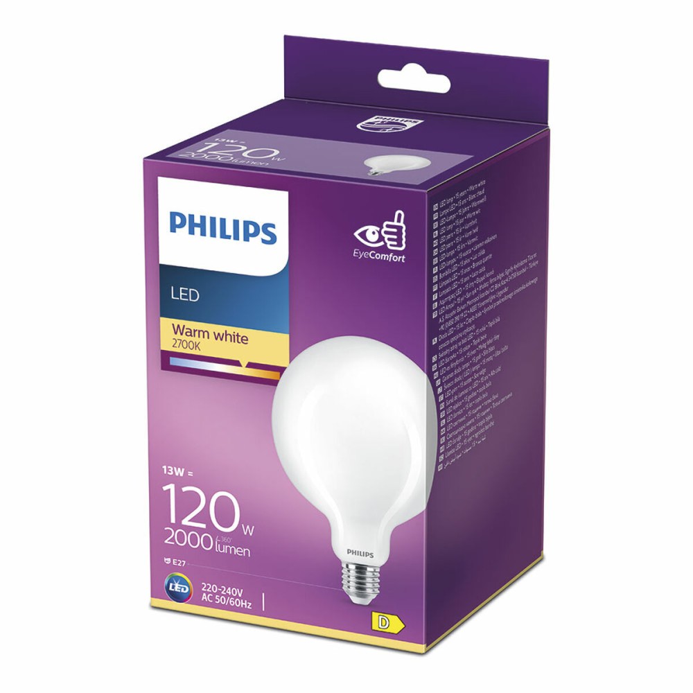 Lampe LED Philips Blanc D 13 W E27 2000 Lm 12,4 x 17,7 cm (2700 K)